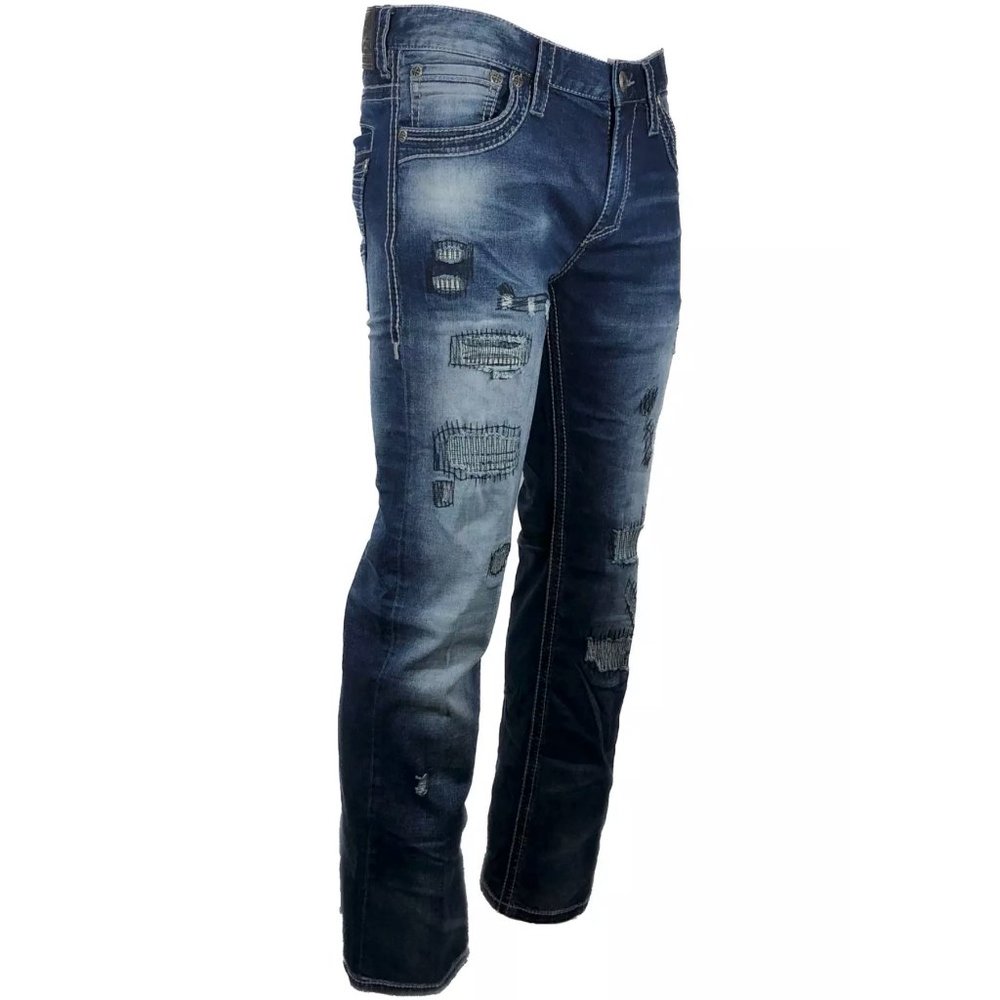 AFFLICTION Men's Denim Jeans BLAKE FLEUR CRITTER B - Picture 12 of 13